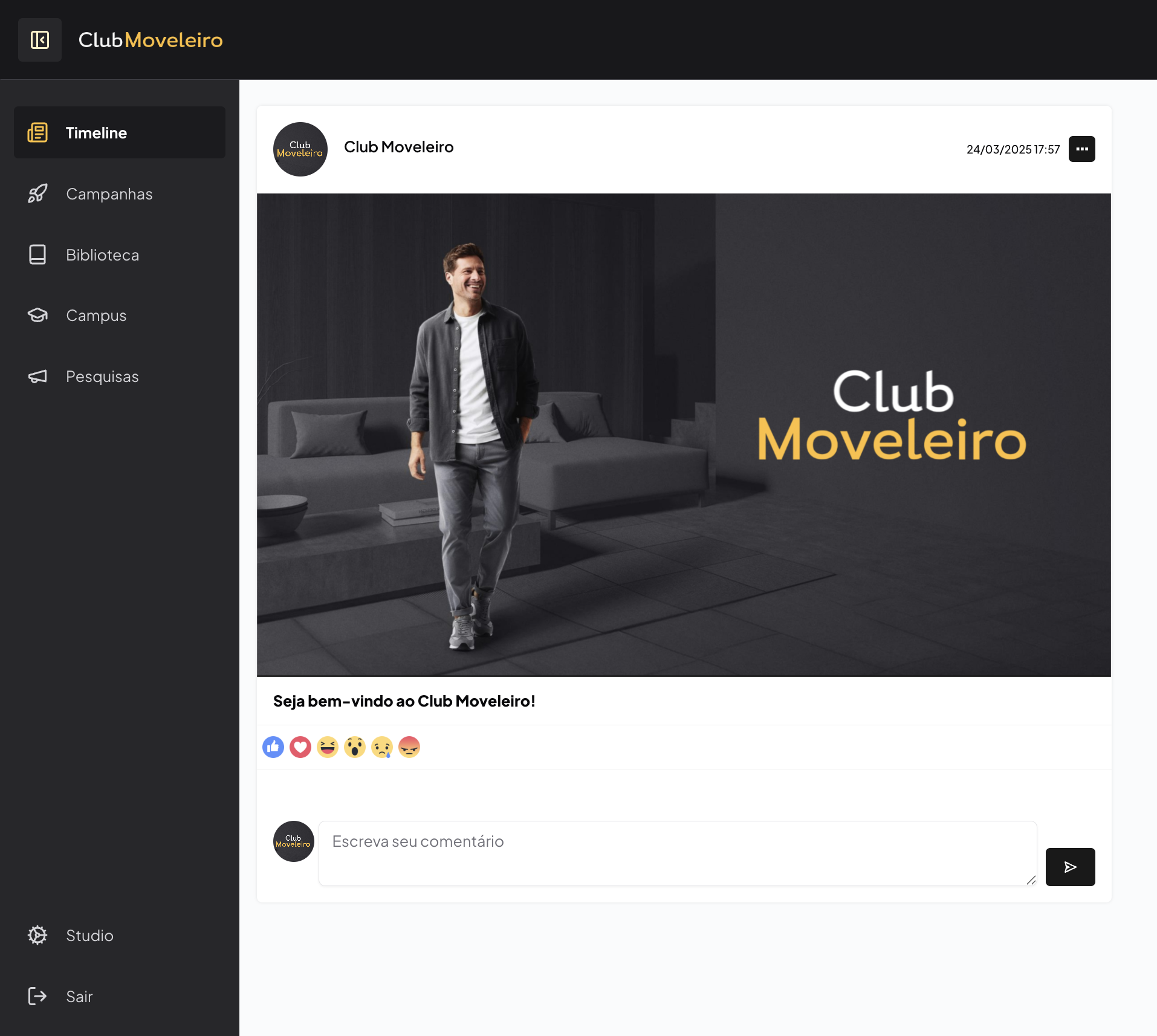 modern dashboard interface with yellow and black theme, showing furniture management software